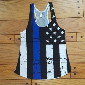Thin blue line racerback